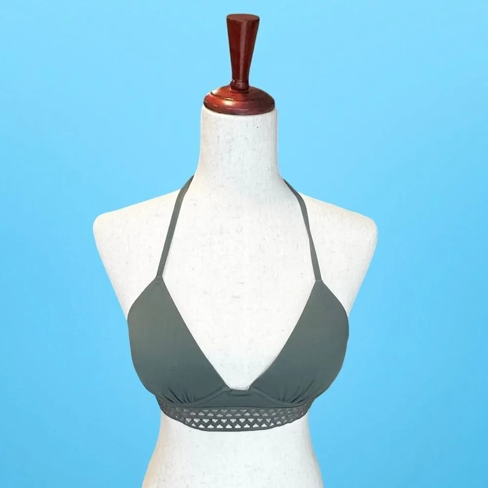 Shade & Shore Bikini Top Padded & Underwire Green 34B